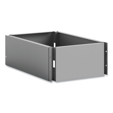 SAFCO Single Continuous Metal Locker Base Addition, 11.7w x 16d x 5.75h, Gray 5519GR